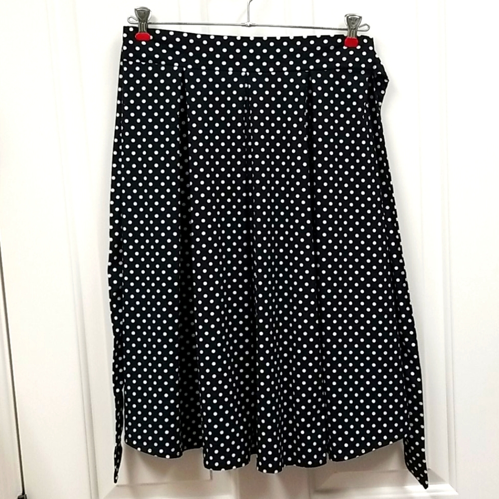 See You Monday polka dot skirt sz L